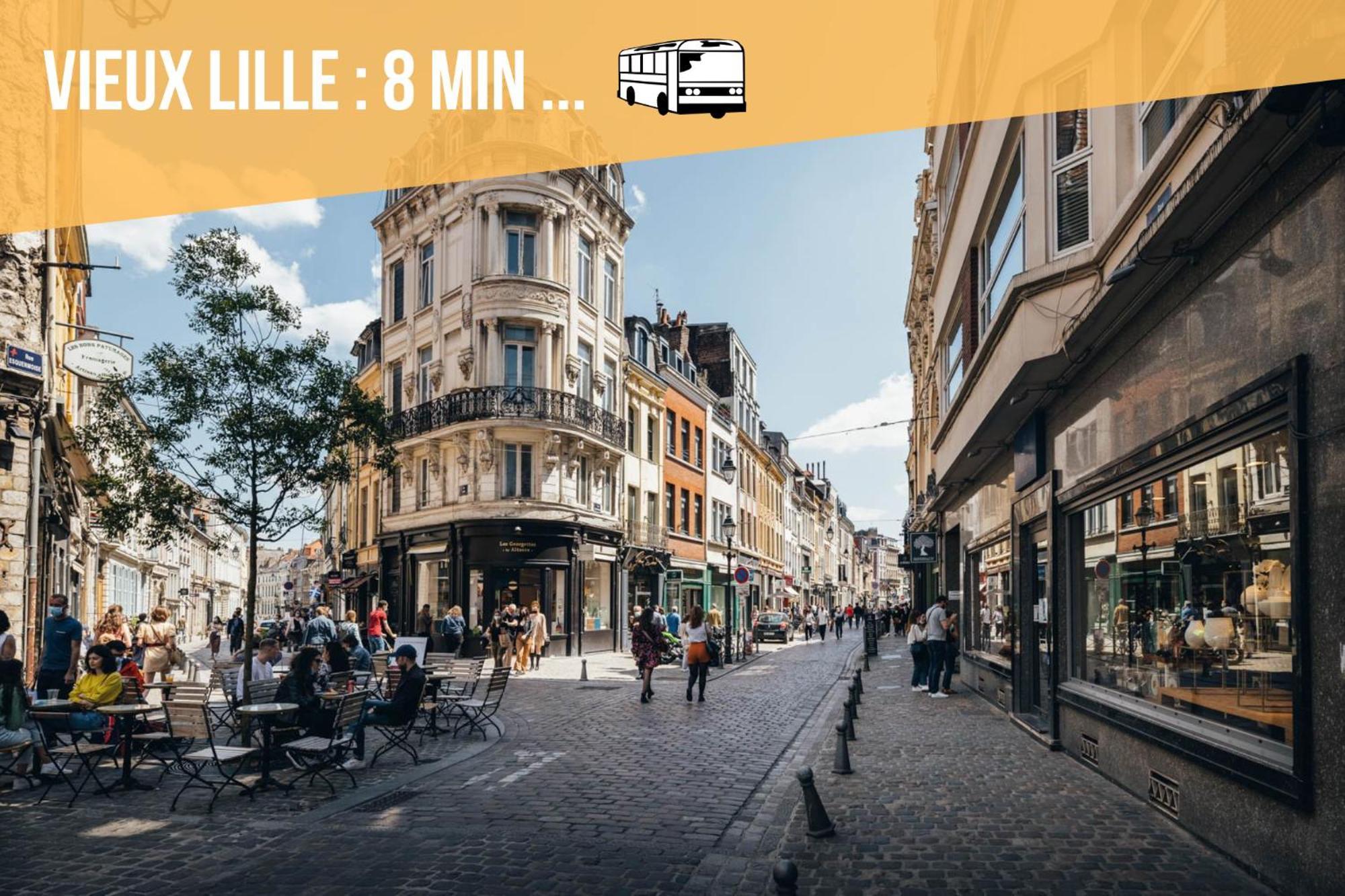 Appartement Le Design *Vieux Lille*Parking Gratuit*Fibre à La Madeleine  Extérieur photo